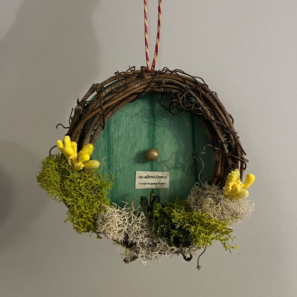 Hobbit door ornament